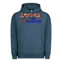 Pigment Midnight Navy America the beautiful Urban Hoodie - NancyCooperArtShop