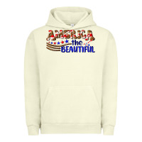 Pigment Pistachio America the beautiful Urban Hoodie - NancyCooperArtShop