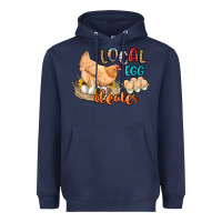 Navy local egg dealer Heavyweight Hoodie - Artiststas