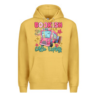 Antique Gold bookish girlie express Premium Hoodie - MaliasSmallBusiness
