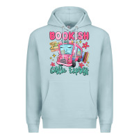 Blue Mist bookish girlie express Premium Hoodie - MaliasSmallBusiness