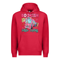 Cardinal bookish girlie express Premium Hoodie - MaliasSmallBusiness
