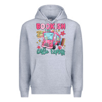 Heather Grey bookish girlie express Premium Hoodie - MaliasSmallBusiness