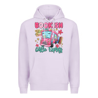 Lilac bookish girlie express Premium Hoodie - MaliasSmallBusiness