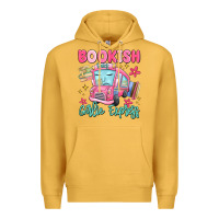 Mustard bookish girlie express Premium Hoodie - MaliasSmallBusiness
