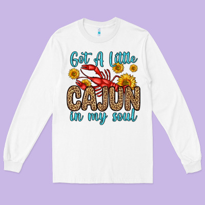 Got A Little Cajun In My Soul Long Sleeve Tee Designed By Zillion Design Studio