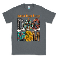 Charcoal Heather kinda busy being a dog mom Classic Tee - texasbilliewilder