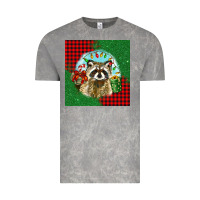 Cloud Rock christmas raccoon Vintage Tee - BarkalooDesign