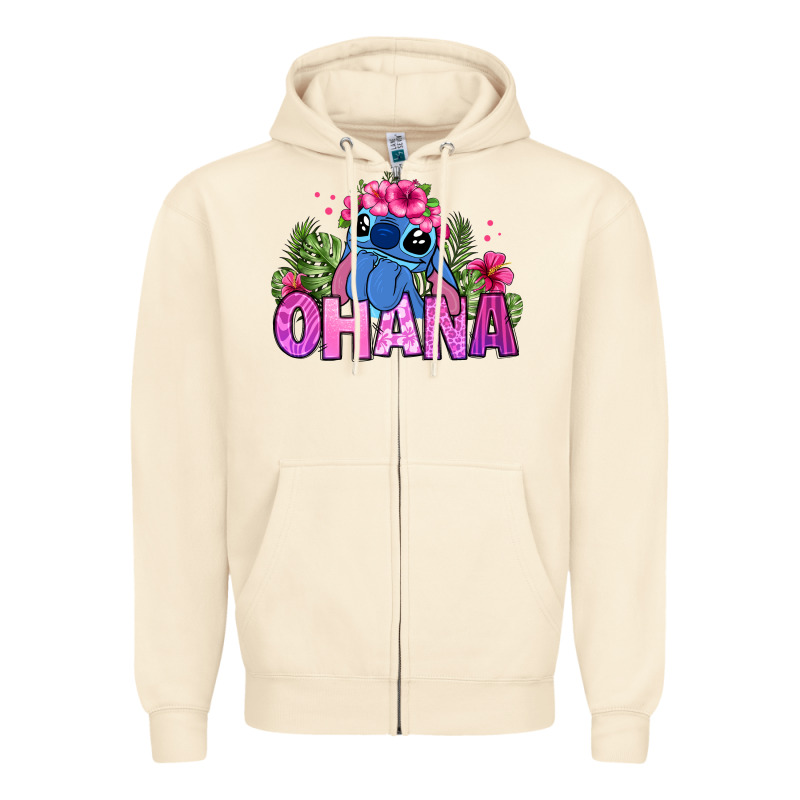 Ohana Stitch Zipper Hoodie by Zillion Design Studio | Teevron