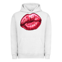 Pigment Lunar Rock lips mark Urban Hoodie - NancyCooperArtShop