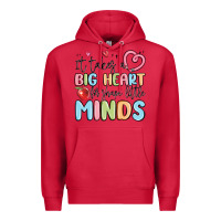 Cardinal it takes a big heart for shape little minds Premium Hoodie - MaliasSmallBusiness