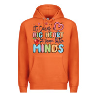 Carrot it takes a big heart for shape little minds Premium Hoodie - MaliasSmallBusiness