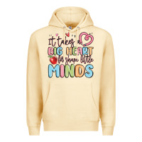 Pina Colada it takes a big heart for shape little minds Premium Hoodie - MaliasSmallBusiness