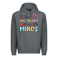 Rock it takes a big heart for shape little minds Premium Hoodie - MaliasSmallBusiness