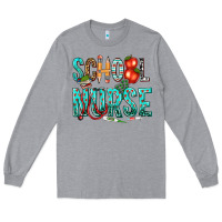 Heather Grey school nurse Long Sleeve Tee - texasbilliewilder