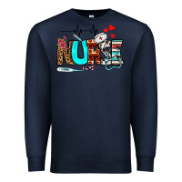 Navy western nurse Premium Sweatshirt - BundleAndBundleShop