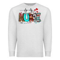Oatmeal Heather western nurse Premium Sweatshirt - BundleAndBundleShop