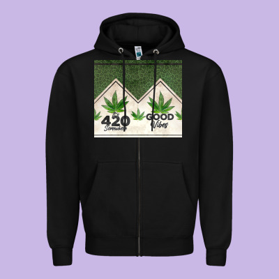 420 Somewhere Good Vibes Weed Tumbler2 Zipper Hoodie Designed By Cts Tumbler Store