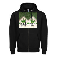 Black 420 somewhere good vibes weed tumbler2 Zipper Hoodie - CTS Tumbler Store