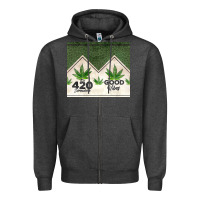 Charcoal Heather 420 somewhere good vibes weed tumbler2 Zipper Hoodie - CTS Tumbler Store