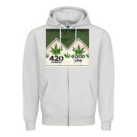 Dove Grey 420 somewhere good vibes weed tumbler2 Zipper Hoodie - CTS Tumbler Store