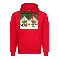Red 420 somewhere good vibes weed tumbler2 Zipper Hoodie - CTS Tumbler Store
