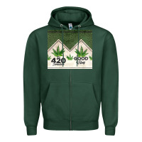 Sports Green 420 somewhere good vibes weed tumbler2 Zipper Hoodie - CTS Tumbler Store