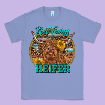 Highland Heifer Western Classic Tee Designed By Ranaportraitstore