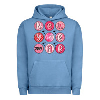 Pigment Pebble Blue new year 2024 Urban Hoodie - MaliasSmallBusiness