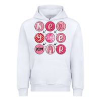 White new year 2024 Urban Hoodie - MaliasSmallBusiness