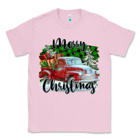 Bubblegum Pink Merry Christmas Truck With Gifts Classic Tee - FaDigitalArtStudio