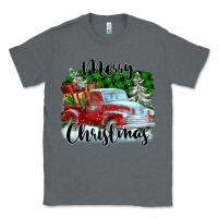 Charcoal Heather Merry Christmas Truck With Gifts Classic Tee - FaDigitalArtStudio
