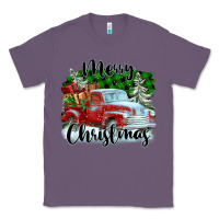Lavender Merry Christmas Truck With Gifts Classic Tee - FaDigitalArtStudio