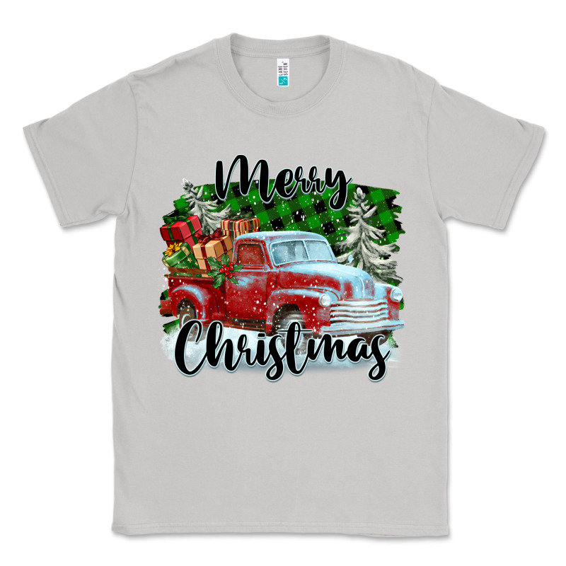 Merry Christmas Truck With Gifts Classic Tee by FaDigitalArtStudio | Teevron