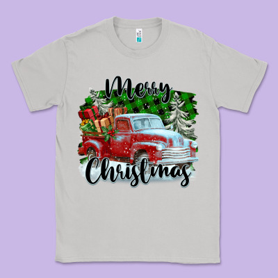 Merry Christmas Truck With Gifts Classic Tee Designed By Fadigitalartstudio
