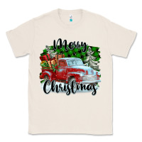 Natural Merry Christmas Truck With Gifts Classic Tee - FaDigitalArtStudio