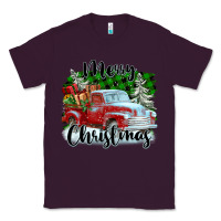 Plum Merry Christmas Truck With Gifts Classic Tee - FaDigitalArtStudio