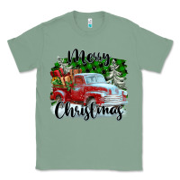 Sage Merry Christmas Truck With Gifts Classic Tee - FaDigitalArtStudio