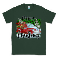 Sports Green Merry Christmas Truck With Gifts Classic Tee - FaDigitalArtStudio