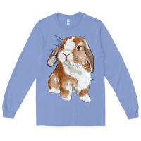 Colony Blue cute bunny Long Sleeve Tee - RanaPortraitStore