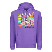 Purple teaching my favorite peeps Premium Hoodie - MaliasSmallBusiness