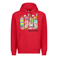 Red teaching my favorite peeps Premium Hoodie - MaliasSmallBusiness