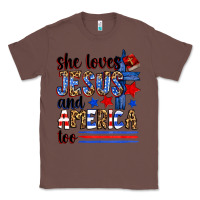 Chestnut she loves jesus and america too Classic Tee - Zillion Design Studio