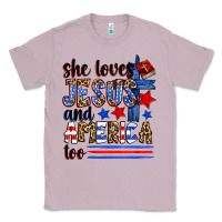 Lilac she loves jesus and america too Classic Tee - Zillion Design Studio