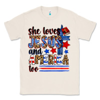 Natural she loves jesus and america too Classic Tee - Zillion Design Studio