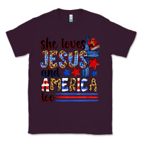 Plum she loves jesus and america too Classic Tee - Zillion Design Studio