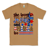 Toasted Coconut she loves jesus and america too Classic Tee - Zillion Design Studio