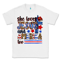 White she loves jesus and america too Classic Tee - Zillion Design Studio
