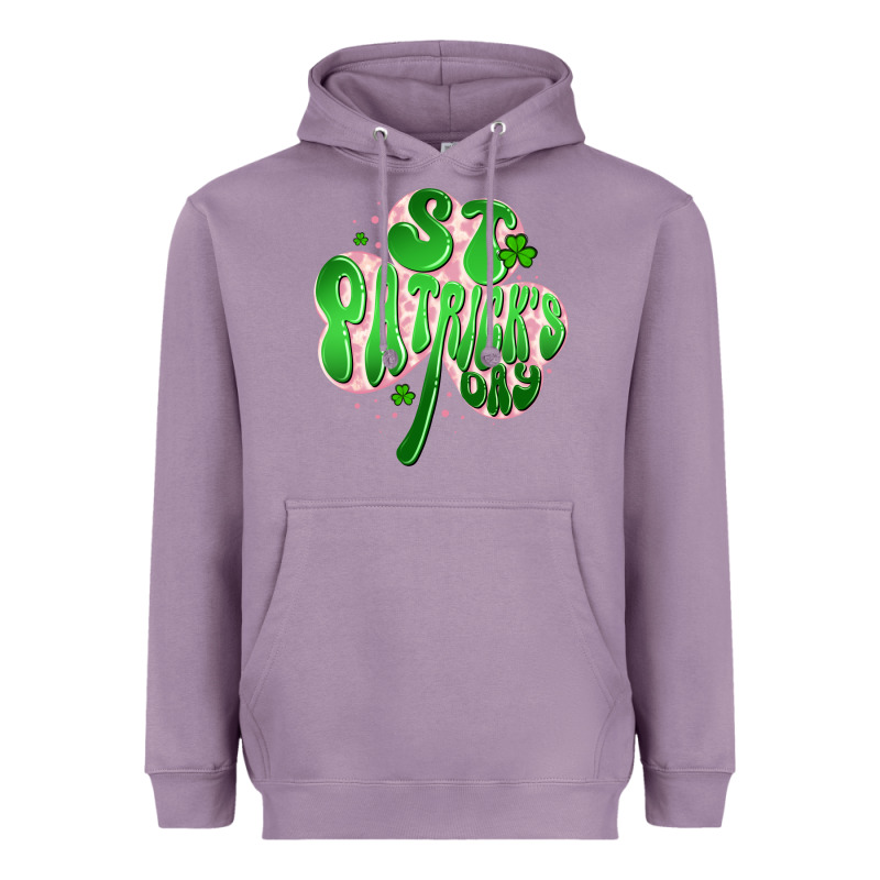 St Patricks Day Clover Heavyweight Hoodie by Artiststas | Teevron