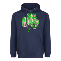 Navy st patricks day clover Heavyweight Hoodie - Artiststas